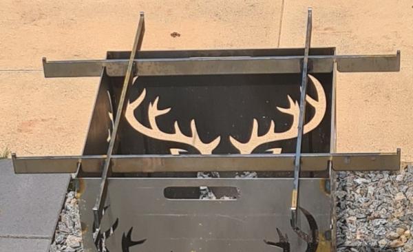 Feuertonne mit Pandamotiv